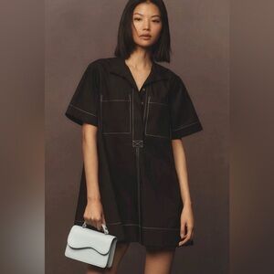 NWT! Anthropologie The Jeannie Short-Sleeve A-Line Mini Dress by Maeve - XS 🧵